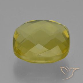 Quarzo Giallo chiaro naturale da 28.01 ct, Cuscino, VVS-VS