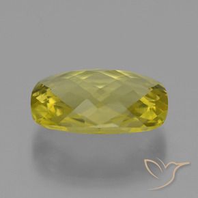 Quarzo Giallo chiaro naturale da 14.33 ct, Cuscino, VVS