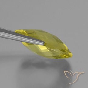 Quarzo Giallo chiaro naturale da 14.33 ct, Cuscino, VVS