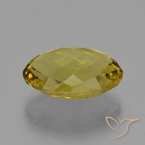 Quarzo Giallo intenso naturale da 16.80 ct, Ovale, VVS-VS