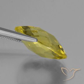 Quarzo Giallo chiaro naturale da 14.16 ct, Ovale, VS