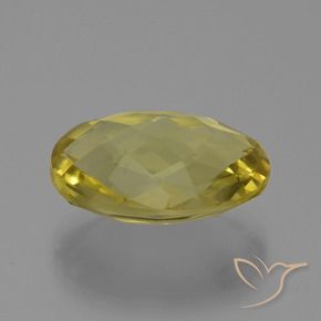 Quarzo Giallo chiaro naturale da 15.41 ct, Ovale, VS