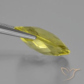 Quarzo Giallo chiaro naturale da 14.63 ct, Cuscino, VVS