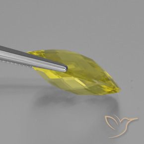 Quarzo Giallo chiaro naturale da 14.01 ct, Cuscino, VVS