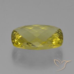 Quarzo Giallo chiaro naturale da 15.22 ct, Cuscino, VVS