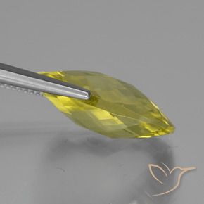 Quarzo Giallo chiaro naturale da 14.81 ct, Cuscino, VVS