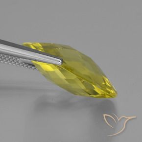 Quarzo Giallo Ananas naturale da 14.69 ct, Cuscino, VVS