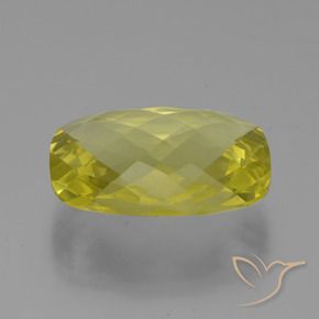 Quarzo Giallo chiaro naturale da 14.91 ct, Cuscino, VVS