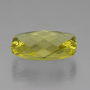 Quarzo Giallo limone naturale da 15.30 ct, Taglio a cuscino, VVS