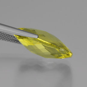 Quarzo Giallo limone naturale da 15.30 ct, Taglio a cuscino, VVS
