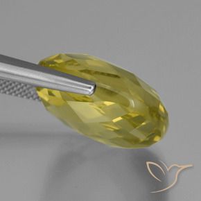 Quarzo Giallo chiaro naturale da 28.09 ct, Cuscino, VVS-VS