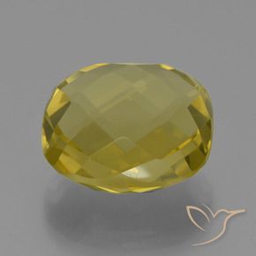 Quarzo Giallo chiaro naturale da 24.24 ct, Cuscino, VVS