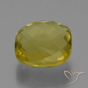 Quarzo Giallo chiaro naturale da 28.20 ct, Cuscino, VVS