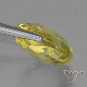 Quarzo Giallo Ananas naturale da 26.65 ct, Cuscino, VVS