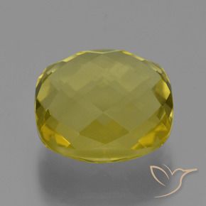 Quarzo Giallo chiaro naturale da 27.30 ct, Cuscino, VVS