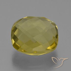 Quarzo Giallo chiaro naturale da 27.43 ct, Cuscino, VVS