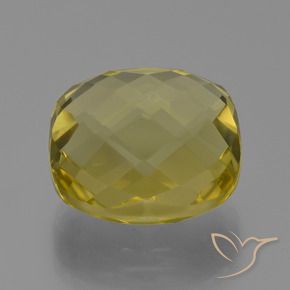 Quarzo Giallo Ananas naturale da 27.07 ct, Cuscino, VVS-VS