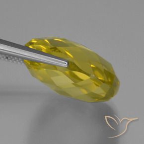 Quarzo Giallo chiaro naturale da 27.14 ct, Cuscino, VVS-VS