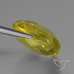 Quarzo Giallo medio-chiaro naturale da 25.93 ct, Cuscino, VVS-VS