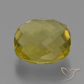 Quarzo Giallo Ananas naturale da 25.37 ct, Cuscino, VVS