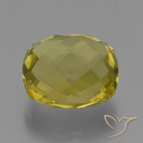 Quarzo Giallo medio-chiaro naturale da 26.11 ct, Cuscino, VVS-VS