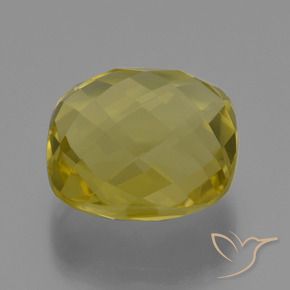 Quarzo Giallo chiaro naturale da 26.60 ct, Cuscino, VVS