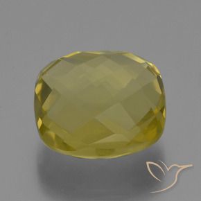 Quarzo Giallo chiaro naturale da 27.19 ct, Cuscino, VVS-VS