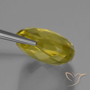 Quarzo Giallo chiaro naturale da 27.19 ct, Cuscino, VVS-VS