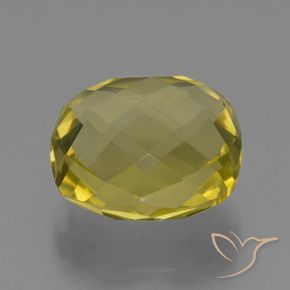 Quarzo Giallo Ananas naturale da 24.91 ct, Cuscino, VVS-VS