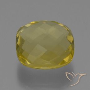 Quarzo Giallo chiaro naturale da 28.15 ct, Cuscino, VVS-VS