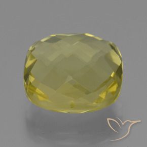 Quarzo Giallo chiaro naturale da 26.72 ct, Cuscino, VVS