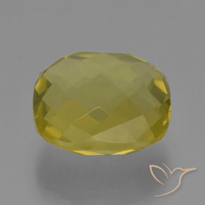 Quarzo Giallo Ananas naturale da 26.79 ct, Cuscino, VVS-VS