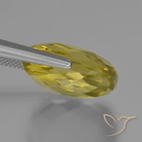Quarzo Giallo Ananas naturale da 26.16 ct, Cuscino, VVS