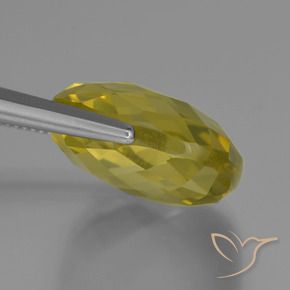 Quarzo Giallo chiaro naturale da 27.38 ct, Cuscino, VVS