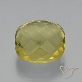 Quarzo Giallo chiaro naturale da 27.42 ct, Cuscino, VVS-VS
