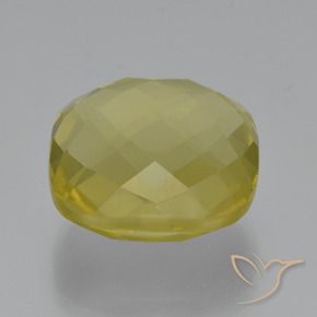 Quarzo Giallo chiaro naturale da 27.69 ct, Cuscino, VVS-VS