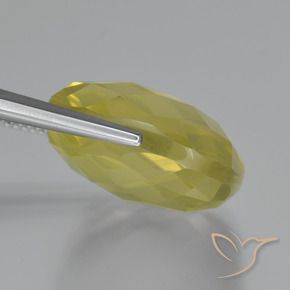 Quarzo Giallo chiaro naturale da 27.69 ct, Cuscino, VVS-VS