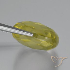 Quarzo Giallo Ananas naturale da 28.86 ct, Cuscino, VVS-VS