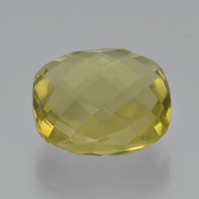 Quarzo Giallo limone naturale da 26.29 ct, Taglio a cuscino, VVS