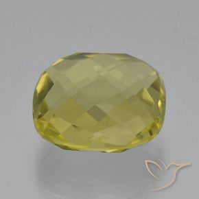 Quarzo Giallo Ananas naturale da 26.82 ct, Cuscino, VVS