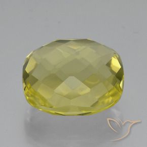 Quarzo Giallo Ananas naturale da 26.45 ct, Cuscino, VVS