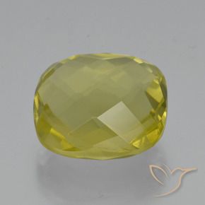 Quarzo Giallo Ananas naturale da 26.64 ct, Cuscino, VVS-VS