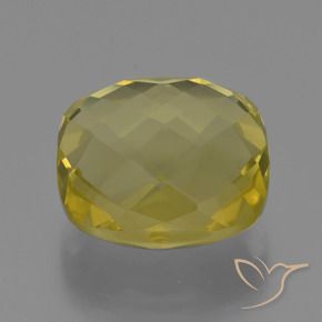 Quarzo Giallo Ananas naturale da 25.35 ct, Cuscino, VVS-VS