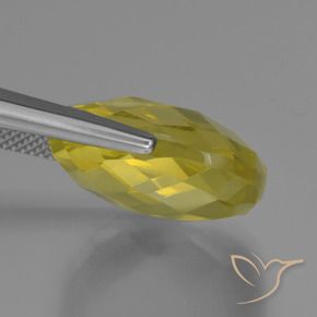Quarzo Giallo Ananas naturale da 25.35 ct, Cuscino, VVS-VS