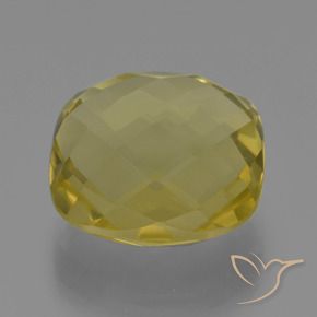 Quarzo Giallo chiaro naturale da 26.81 ct, Cuscino, VVS-VS