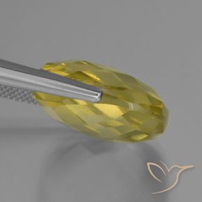 Quarzo Giallo chiaro naturale da 26.81 ct, Cuscino, VVS-VS