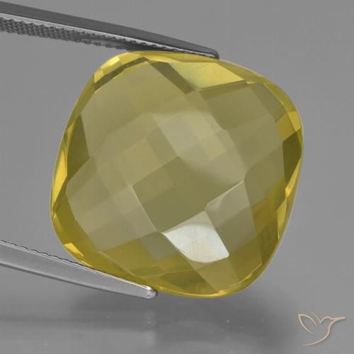 26.30ct Naturale Giallo medio-chiaro Quarzo, Cuscino, VS