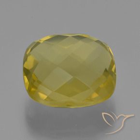 Quarzo Giallo medio-chiaro naturale da 26.30 ct, Cuscino, VS