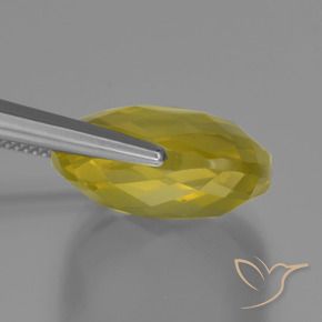 Quarzo Giallo medio-chiaro naturale da 26.30 ct, Cuscino, VS