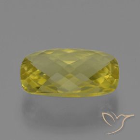 Quarzo Giallo chiaro naturale da 14.69 ct, Cuscino, VVS